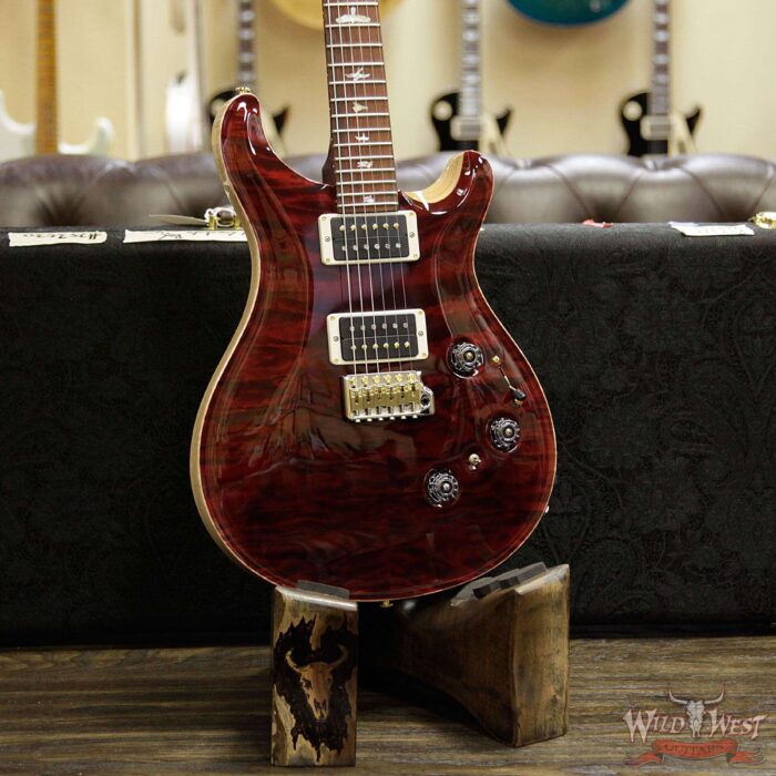 PRS Wood Library 10 Top Custom 24 Piezo P24 Quilt Top Flame Neck Cocobolo Fretboard Red Tiger - Image 13