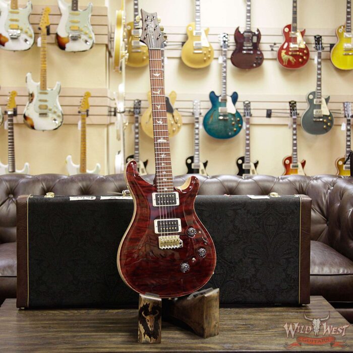 PRS Wood Library 10 Top Custom 24 Piezo P24 Quilt Top Flame Neck Cocobolo Fretboard Red Tiger - Image 12