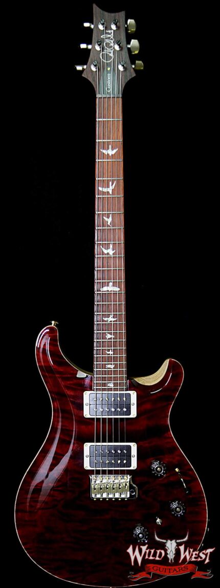 PRS Wood Library 10 Top Custom 24 Piezo P24 Quilt Top Flame Neck Cocobolo Fretboard Red Tiger