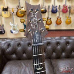 Paul Reed Smith Wood Library 10 Top Quilt Top Custom 24-08 Roasted Flame Maple Neck Brazilian Rosewood Board Charcoal Fade Purple Burst - Image 7