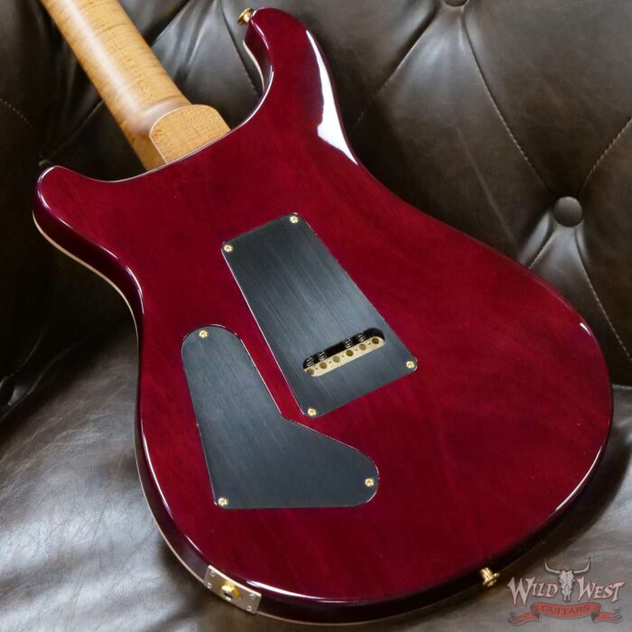 Paul Reed Smith Wood Library 10 Top Quilt Top Custom 24-08 Roasted Flame Maple Neck Brazilian Rosewood Board Charcoal Fade Purple Burst - Image 11