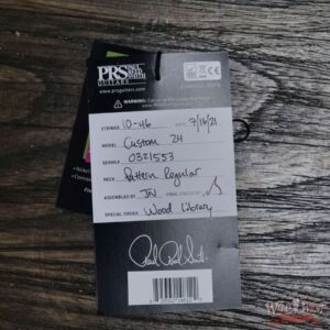 Paul Reed Smith Wood Library 10 Top Quilt Top Custom 24-08 Roasted Flame Maple Neck Brazilian Rosewood Board Charcoal Fade Purple Burst - Image 12