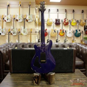 PRS Wood Library 10 Top Custom 24/08 Quilt Top Flame Maple Neck Brazilian Rosewood Board Blue Wrapburst - Image 15