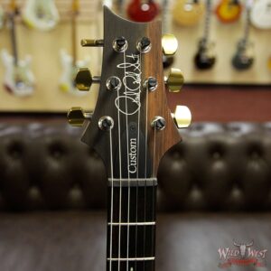 PRS Wood Library 10 Top Custom 24/08 Quilt Top Flame Maple Neck Brazilian Rosewood Board Blue Wrapburst - Image 9