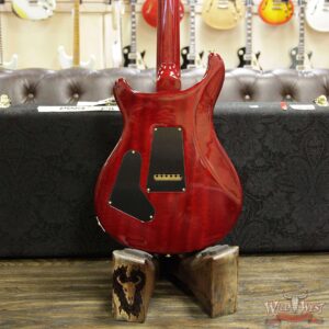PRS Wood Library Quilt 10 Top Custom 24-08 Flame Mahogany Neck Brazilian Rosewood Fretboard Blood Orange - Image 14