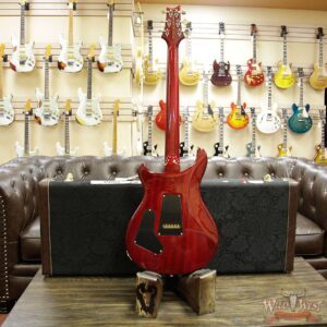 PRS Wood Library Quilt 10 Top Custom 24-08 Flame Mahogany Neck Brazilian Rosewood Fretboard Blood Orange - Image 15