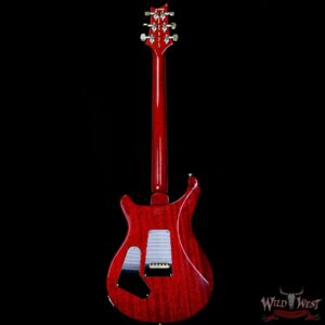 PRS Wood Library Quilted 10 Top Custom 24-08 Flame Mahogany Neck Brazilian Rosewood Fretboard Blood Orange - Image 6