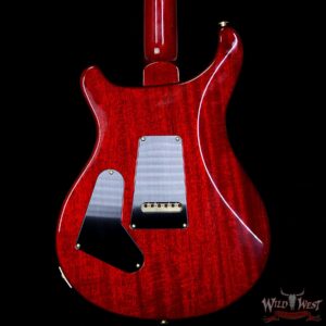 PRS Wood Library Quilted 10 Top Custom 24-08 Flame Mahogany Neck Brazilian Rosewood Fretboard Blood Orange - Image 7