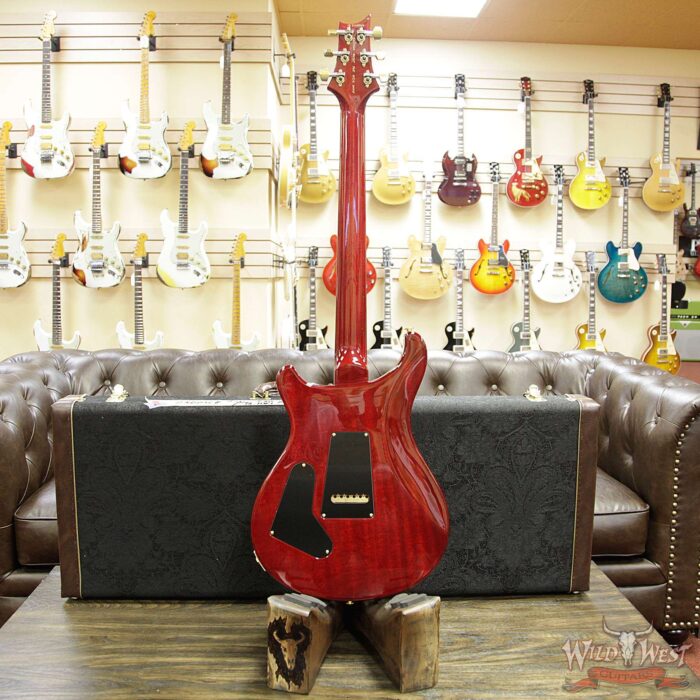 PRS Wood Library Quilted 10 Top Custom 24-08 Flame Mahogany Neck Brazilian Rosewood Fretboard Blood Orange - Image 15