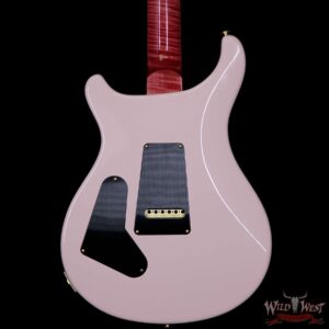 PRS Wood Library 10 Top Custom 24-08 Quilt Top Flame Maple Neck Brazilian Rosewood Board Bonnie Pink - Image 7