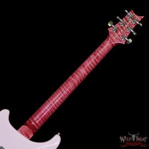 PRS Wood Library 10 Top Custom 24-08 Quilt Top Flame Maple Neck Brazilian Rosewood Board Bonnie Pink - Image 12