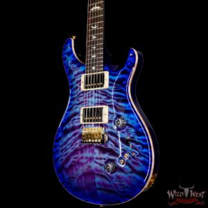 Paul Reed Smith PRS Wood Library 10 Top Quilt Maple Custom 24-08 Brazilian Rosewood Board Violet Blue Burst - Image 2