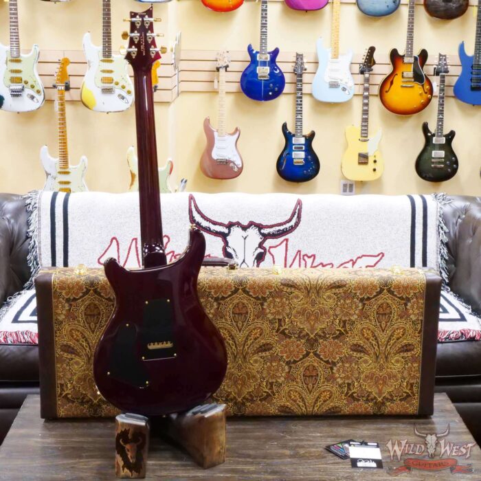 Paul Reed Smith PRS Wood Library 10 Top Quilt Custom 24 Brazilian Rosewood Fingerboard Aquabluex Purple Burst - Image 9
