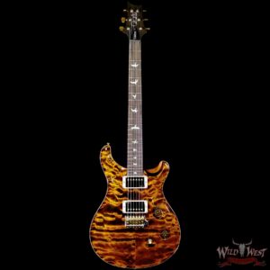 Paul Reed Smith PRS Wood Library 10 Top Quilt Custom 24 Brazilian Rosewood Fingerboard Yellow Tiger - Image 3