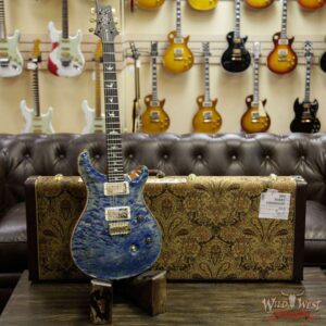 PRS Wood Library 10 Top Custom 24 Quilt Maple Top Ebony Fingerboard Faded Blue Jean - Image 11