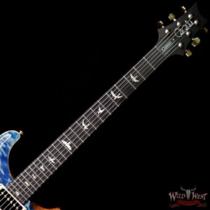 PRS Wood Library 10 Top Custom 24 Quilt Maple Top Ebony Fingerboard Faded Blue Jean - Image 8
