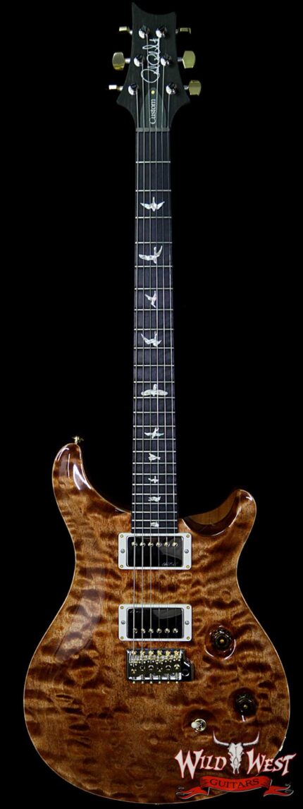 PRS Wood Library 10 Top Custom 24 Fatback Quilt Top Birdseye Neck Ebony Board Copperhead