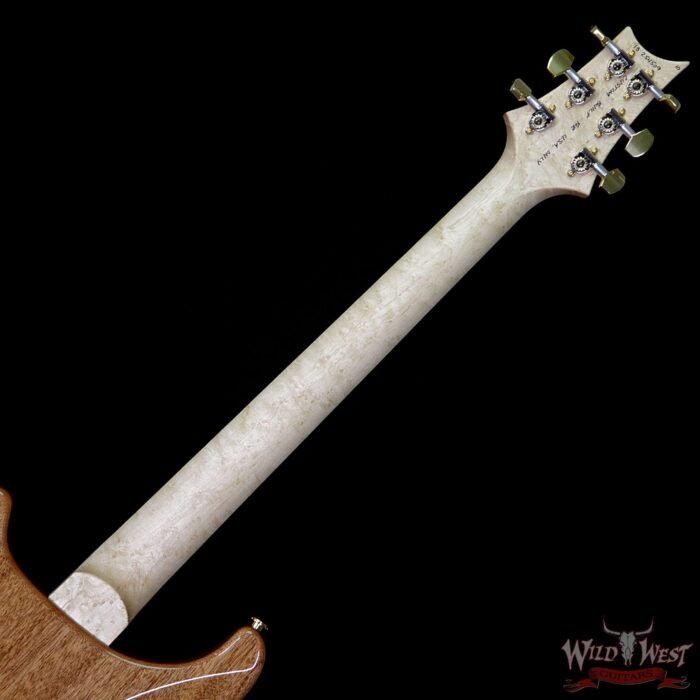 PRS Wood Library 10 Top Custom 24 Fatback Quilt Top Birdseye Neck Brazilian Rosewood Board River Blue - Image 12