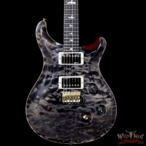 PRS Wood Library 10 Top Custom 24 Fatback Quilt Top Flame Neck Korina Brazilian Rosewood Board Charcoal - Image 3