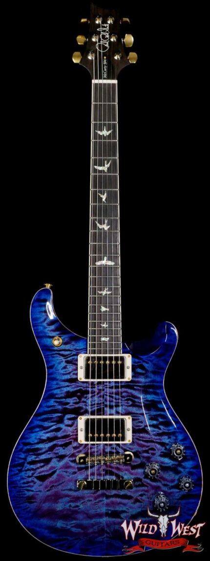 PRS Wood Library Quilt 10 Top McCarty 594 Brazilian Rosewood Fingerboard Violet Blue Burst