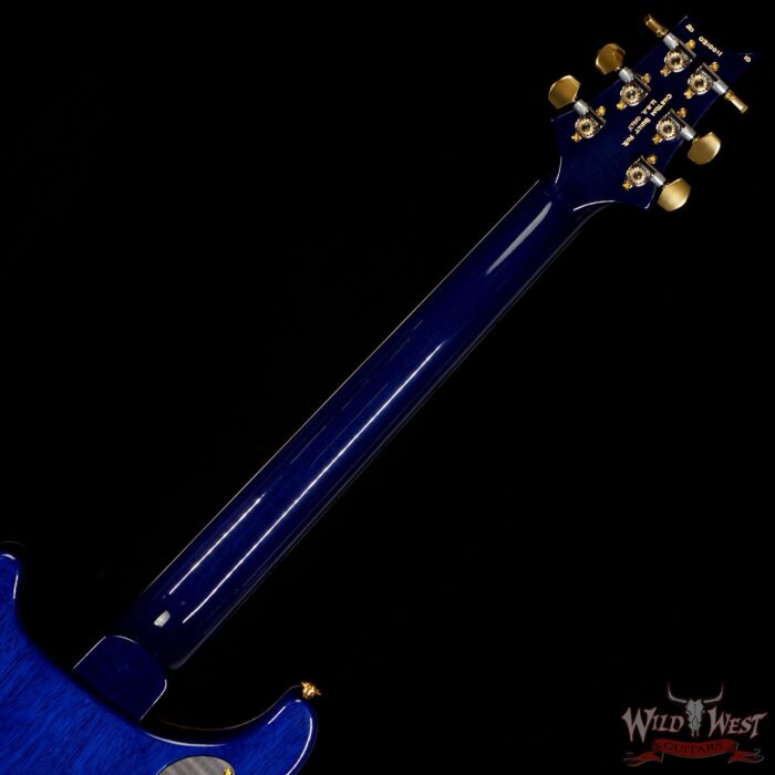 PRS Wood Library Quilt 10 Top McCarty 594 Brazilian Rosewood Fingerboard Violet Blue Burst - Image 5