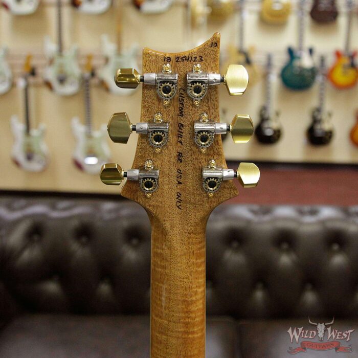 PRS Wood Library 10 Top Quilt Top McCarty 594 Flame Maple Neck Brazilian Rosewood Board Aquamarine - Image 13