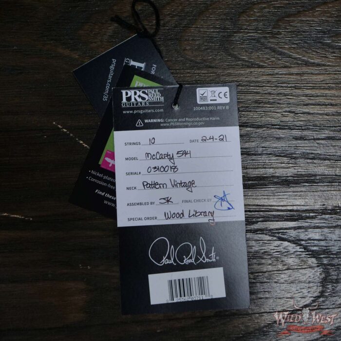 Paul Reed Smith PRS Wood Library Quilt 10 Top McCarty 594 Cocobolo Board Aquableux Purple Burst - Image 11
