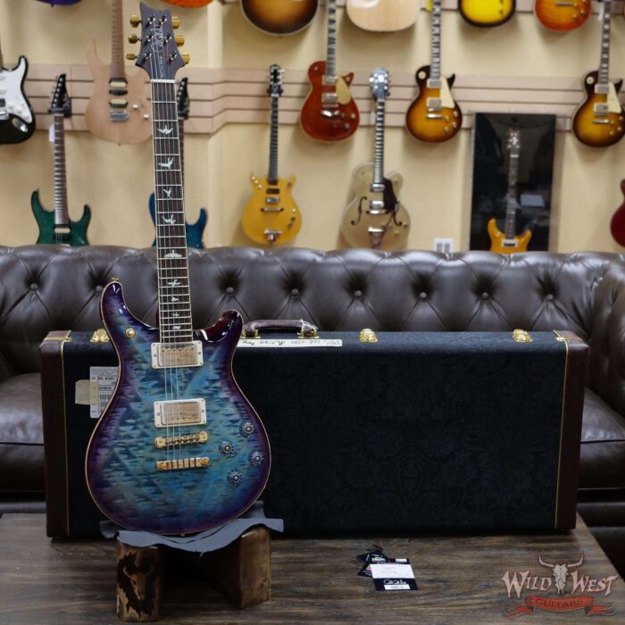 Paul Reed Smith PRS Wood Library Quilt 10 Top McCarty 594 Cocobolo Board Aquableux Purple Burst - Image 5