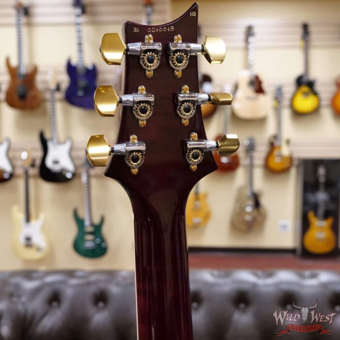 Paul Reed Smith PRS Wood Library Quilt 10 Top McCarty 594 Cocobolo Board Aquableux Purple Burst - Image 9