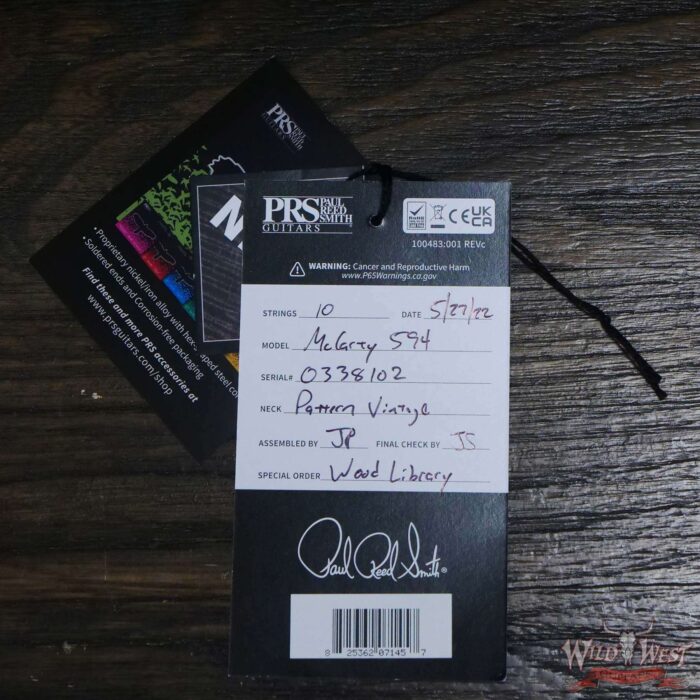 Paul Reed Smith PRS Wood Library 10 Top McCarty 594 Quilted Maple Top Brazilian Rosewood Board Copperhead - Image 10