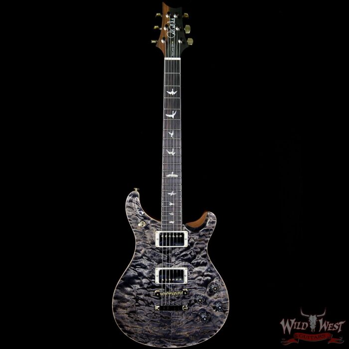 PRS Wood Library Quilt Maple 10 Top McCarty 594 Flame Mahogany Neck Brazilian Rosewood Board Charcoal - Image 5