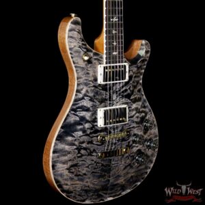 PRS Wood Library Quilt Maple 10 Top McCarty 594 Flame Mahogany Neck Brazilian Rosewood Board Charcoal - Image 4