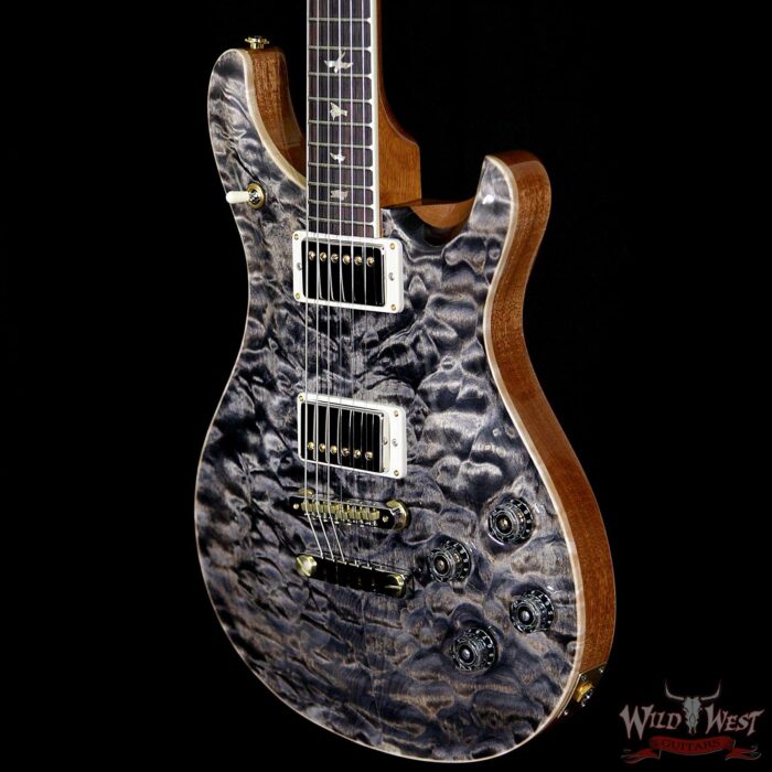 PRS Wood Library Quilt Maple 10 Top McCarty 594 Flame Mahogany Neck Brazilian Rosewood Board Charcoal - Image 2