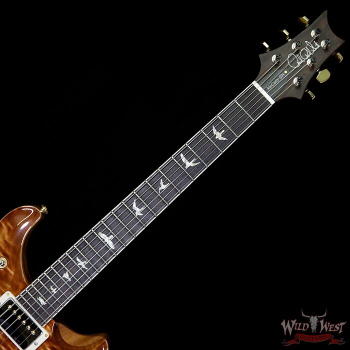PRS Wood Library Quilt Maple 10 Top McCarty 594 Brazilian Rosewood Board Copperhead - Image 9