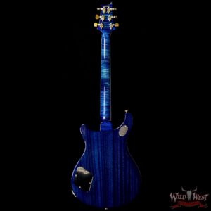 PRS Wood Library 10 Top 1-Piece Quilt Top McCarty 594 Flame Maple Neck Cocobolo Board River Blue - Image 6