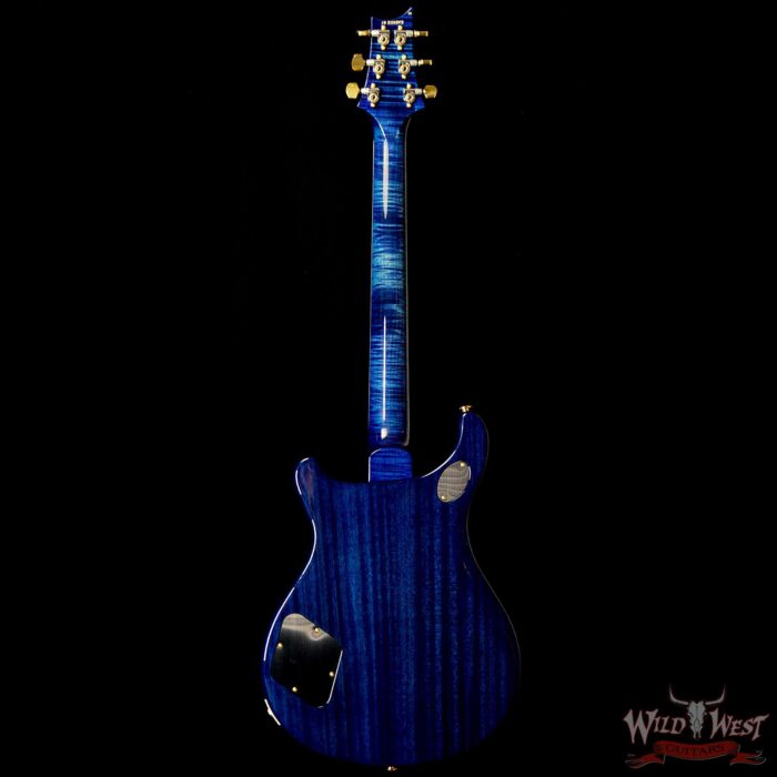 PRS Wood Library 10 Top 1-Piece Quilt Top McCarty 594 Flame Maple Neck Cocobolo Board River Blue - Image 6