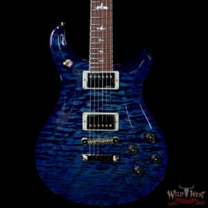 PRS Wood Library 10 Top 1-Piece Quilt Top McCarty 594 Flame Maple Neck Cocobolo Board River Blue - Image 3