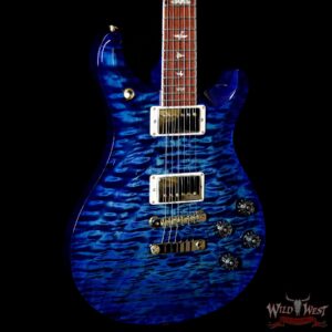 PRS Wood Library 10 Top 1-Piece Quilt Top McCarty 594 Flame Maple Neck Cocobolo Board River Blue - Image 4