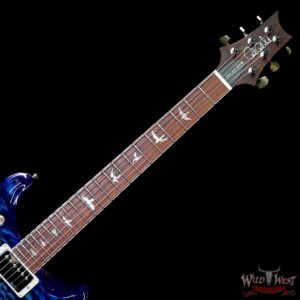 PRS Wood Library 10 Top 1-Piece Quilt Top McCarty 594 Flame Maple Neck Cocobolo Board River Blue - Image 9
