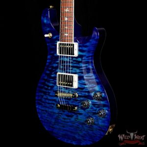 PRS Wood Library 10 Top 1-Piece Quilt Top McCarty 594 Flame Maple Neck Cocobolo Board River Blue - Image 2