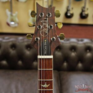 PRS Wood Library 10 Top 1-Piece Quilt Top McCarty 594 Flame Maple Neck Cocobolo Board River Blue - Image 8