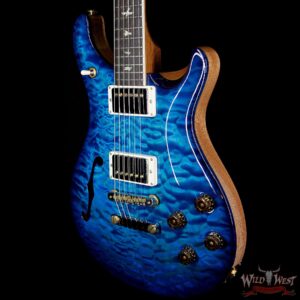 PRS Wood Library Quilt 10 Top McCarty 594 Semi-Hollow Brazilian Rosewood Board Faded Blue Wrap - Image 2
