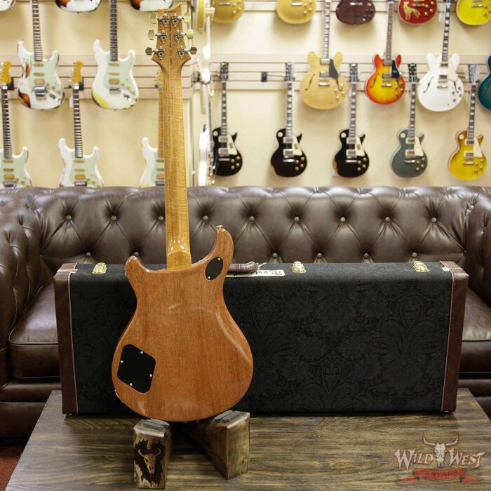 PRS Wood Libaray 10 Top McCarty 594 Quilt Top Flame Mahogany Neck Brazilian Rosewood Board Slate Blue - Image 14