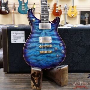 PRS Wood Library Quilt 10 Top McCarty 594 Brazilian Rosewood Fingerboard Violet Blue Burst - Image 7