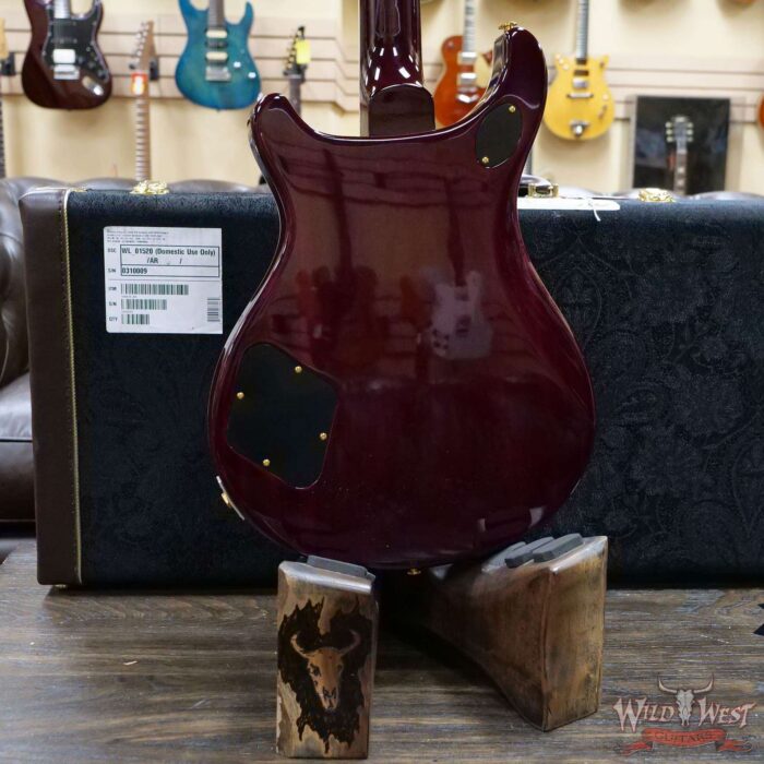 PRS Wood Library Quilt 10 Top McCarty 594 Brazilian Rosewood Fingerboard Violet Blue Burst - Image 10