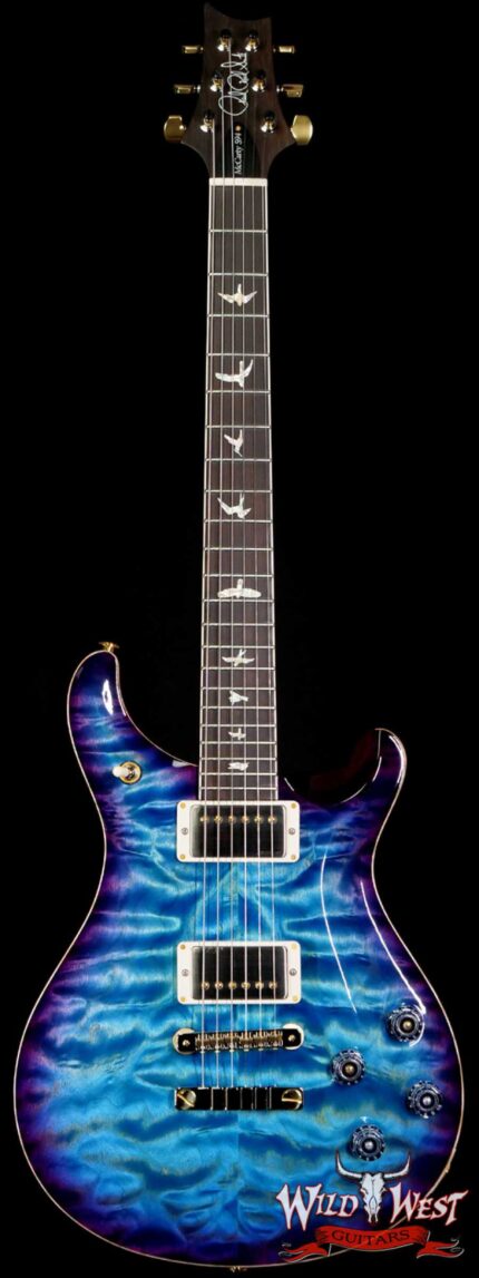 PRS Wood Library Quilt 10 Top McCarty 594 Brazilian Rosewood Fingerboard Violet Blue Burst