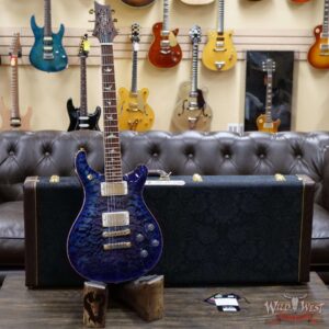 PRS Wood Library Quilt 10 Top McCarty 594 Cocobolo Fingerboard Violet Blue Burst - Image 6