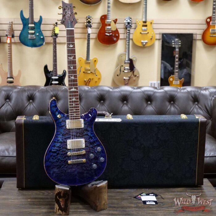 PRS Wood Library Quilt 10 Top McCarty 594 Cocobolo Fingerboard Violet Blue Burst - Image 6