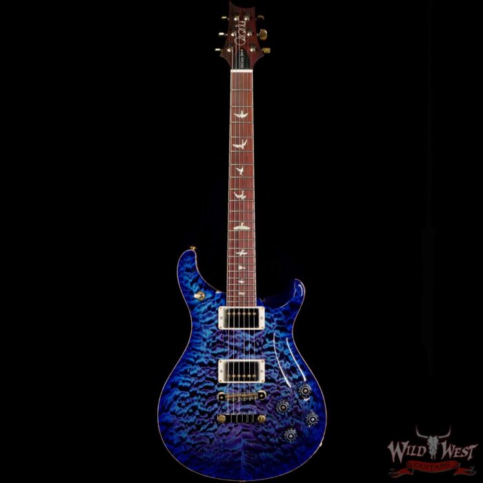 PRS Wood Library Quilt 10 Top McCarty 594 Cocobolo Fingerboard Violet Blue Burst - Image 3