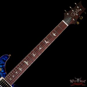 PRS Wood Library Quilt 10 Top McCarty 594 Cocobolo Fingerboard Violet Blue Burst - Image 4